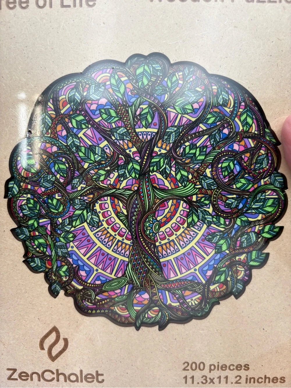 New Sealed in Box Chalet Tree of Life Wooden Puzzle